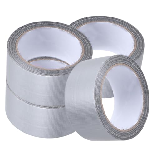 Gatuida 4 Rollen Stark Haftendes Wasserfestes Gewebeband À Silber für Teppiche Verpackungen und Bauanwendungen Gatuida 4 Rollen Stark Haftendes Wasserfestes Gewebeband À Silber für Teppiche Verpackungen und Bauanwendungen von Gatuida