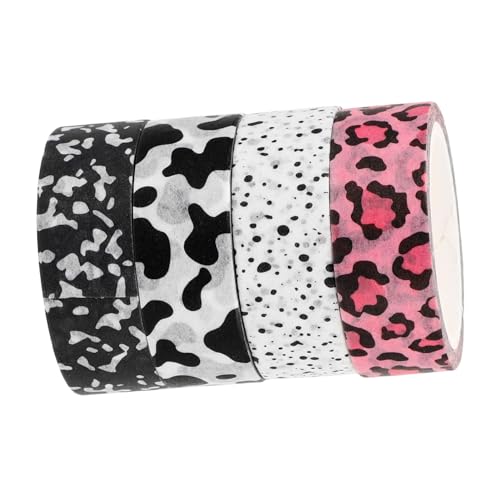 Gatuida 4 Rollen Washi Tape Dünnes Papierklebeband mit Kuh und Leopardenmuster Buntes DIY Bastelband für Scrapbooking Tagebuch Geschenkverpackung und Notizbuch Dekoration Gatuida 4 Rollen Washi Tape Dünnes Papierklebeband mit Kuh und Leopardenmuster Buntes DIY Bastelband für Scrapbooking Tagebuch Geschenkverpackung und Notizbuch Dekoration von Gatuida