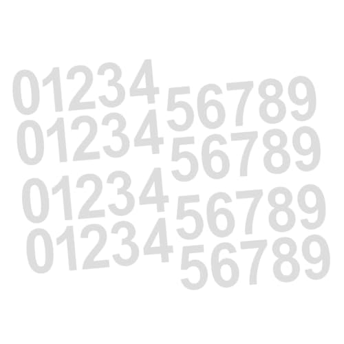 Gatuida 4 Sätze Reflektierende Briefkasten Zahlen Aufkleber Selbstklebend UV beständig Für Hausnummern Nachtlicht Sichtbar Dauerhaft von Gatuida