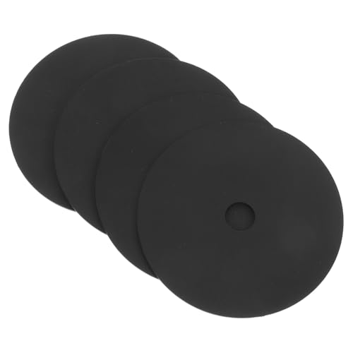 Gatuida 4 Stück Antifouling-Blatt für Toilettenbürsten Toilettenbürstenabdeckung Spritzschutz Toilettenbürste Toilettenbürsten Schutzscheibe Toilettenbürste Ersatzteile pp Black von Gatuida