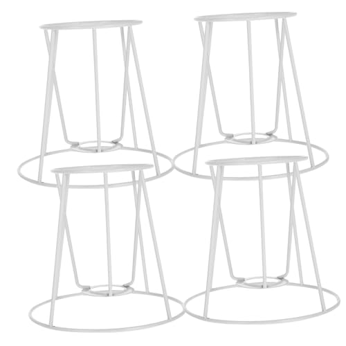 Gatuida 4 Stück DIY Lampenschirmrahmen Teiliges Stabilem Eisen für Tischlampen Kronleuchter Vielseitig Einsetzbar für Zuhause Büro von Gatuida