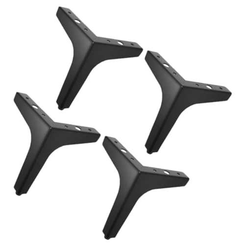 Gatuida 4 Stück Dreieck Möbelfüße Schwarz Stabile Möbelfüße aus Möbelbeine für Sofa Tv Schrank Couchtisch Robuste Möbelstützfüße für Einfache Montage und Langlebige Nutzung von Gatuida