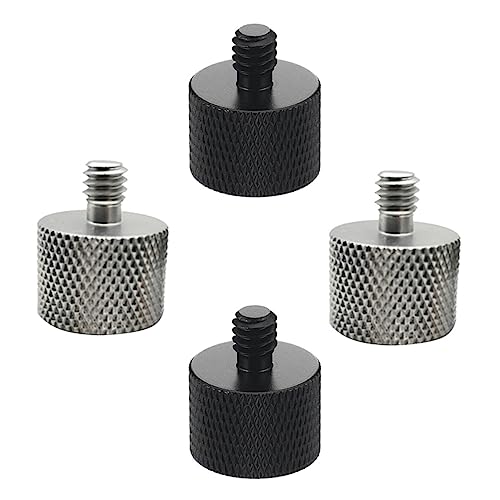 Gatuida Mikrofon Ständer Adapter 1/4 Zoll zu 5/8 Zoll Aluminium Legierung Korrosionsbeständig Leicht für Kameras und Recorder 4 Stück Gatuida Mikrofon Ständer Adapter 1/4 Zoll zu 5/8 Zoll Aluminium Legierung Korrosionsbeständig Leicht für Kameras und Recorder 4 Stück von Gatuida