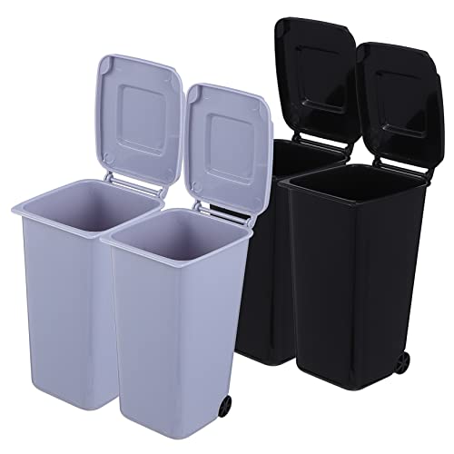 Gatuida 4 Stück Mini Mülleimer Kunststoff mit Deckel und Kleiner Schreibtisch Abfalleimer und Stiftehalter Praktischer Kosmetikeimer für Büro Badezimmer und Schreibtischorganisation Gatuida 4 Stück Mini Mülleimer Kunststoff mit Deckel und Kleiner Schreibtisch Abfalleimer und Stiftehalter Praktischer Kosmetikeimer für Büro Badezimmer und Schreibtischorganisation von Gatuida