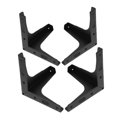 Gatuida 4 Stück Schwarze Dreieck Möbelfüße Teiliges Stabile Metallbeine als Ersatz für Sofa Tv Schrank Kommode Einfache Montage rutschfest und Robust für Vielseitige Möbelstütze von Gatuida
