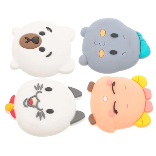 Gatuida 4 Stück Teiliges Cartoon Silikon Türstopper Selbstklebend Weiche Gummipuffer Wand und Möbelschoner Geräuschdämpfend Kratzschutz für Türen von Gatuida