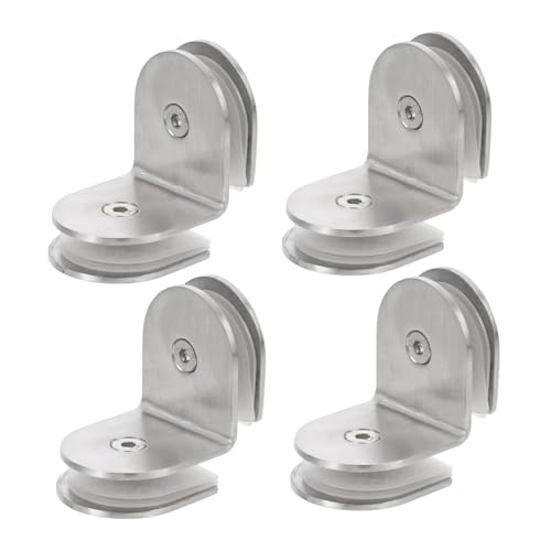 Gatuida 4 Stück Teiliges Edelstahl Doppelseitige Glasklemmen Glasbefestigungsklammern Langlebig Einfache Montage für Glasregale und Glasscheiben Wandhalterung Gatuida 4 Stück Teiliges Edelstahl Doppelseitige Glasklemmen Glasbefestigungsklammern Langlebig Einfache Montage für Glasregale und Glasscheiben Wandhalterung von Gatuida