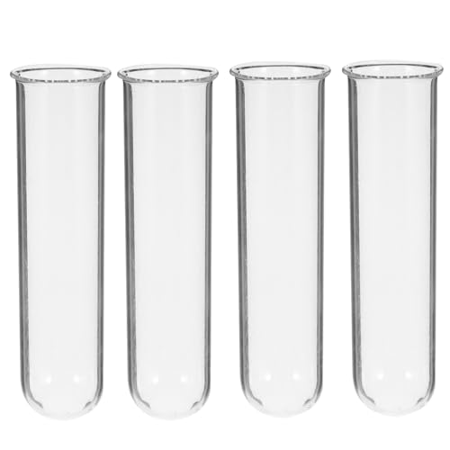 Gatuida 4 Stück Teiliges Hydroponische Glas vasen Klare Reagenzgläser für Pflanzenanzucht und Blumendekoration Fensterbrett und Schreibtisch von Gatuida