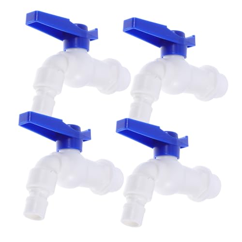 Gatuida 4 Stück Teiliges Kunststoff wasserhahn mit Schnellverschluss Wetterfester Wasserverteiler für Garten Waschmaschine Outdoor Wasserhahn mit Auslaufsicherer Verbindung und von Gatuida