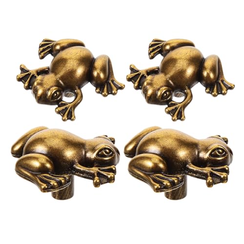 Gatuida 4 Stück Teiliges Retro Frosch Türgriff aus Zinklegierung Vintage Möbelknöpfe für Schränke Kommoden und Robust und Langlebig für Verschiedene Anwendungen Geeignet Gatuida 4 Stück Teiliges Retro Frosch Türgriff aus Zinklegierung Vintage Möbelknöpfe für Schränke Kommoden und Robust und Langlebig für Verschiedene Anwendungen Geeignet von Gatuida