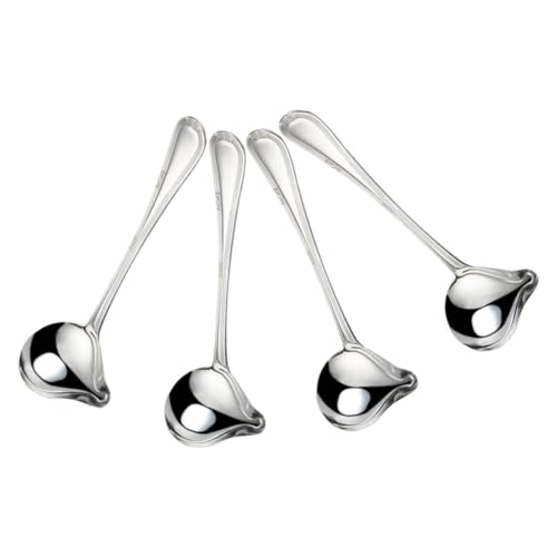 Gatuida 4 Stück Teiliges Schöpflöffel Set mit Langem Griff Kleine Sauce und Gravy Löffel mit Entenschnabel Ausguss für Präzises Servieren Hygienisch Spülmaschinengeeignet für Küche und von Gatuida