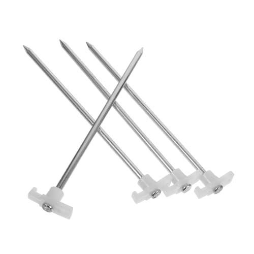 Gatuida 4 Stück Teiliges Schwere Metall zeltheringe mit Glattem Spitzen Design Wiederverwendbar Windfest als Camping zubehör für Zelt und Planenbefestigung von Gatuida