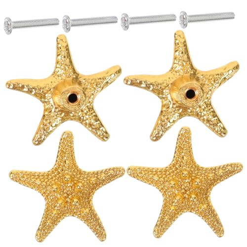 Gatuida 4 Stück Teiliges Türgriff Ersatz Retro Goldene Sternform Schubladengriffe für Möbel Schrank und Küchenschränke Verleihen Sie Ihrem Gatuida 4 Stück Teiliges Türgriff Ersatz Retro Goldene Sternform Schubladengriffe für Möbel Schrank und Küchenschränke Verleihen Sie Ihrem von Gatuida
