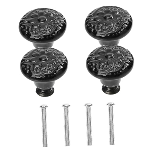Gatuida 4 Stück Teiliges Vintage Keramik rundknöpfe mit Einzel loch für Schrank Schubladengriffe Retro Blumenmuster Einfache Montage für Kleiderschränke und Möbelrenovierung Gatuida 4 Stück Teiliges Vintage Keramik rundknöpfe mit Einzel loch für Schrank Schubladengriffe Retro Blumenmuster Einfache Montage für Kleiderschränke und Möbelrenovierung von Gatuida