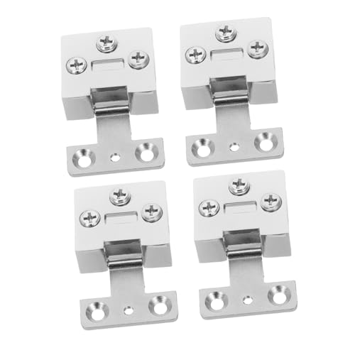 Gatuida 4 Stück Türscharniere für Lochfreies Design Schrank Clips für Weinregale Vitrinen und Möbel Einfache Installation und Langlebige Nutzung von Gatuida