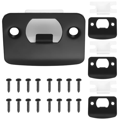 Gatuida 4 Stück Türschloss Abdeckplatten Metall D für Türöffnungen Robust und Langlebig Verbesserte für Ihr Zuhause Einfach zu Reinigen Warten von Gatuida