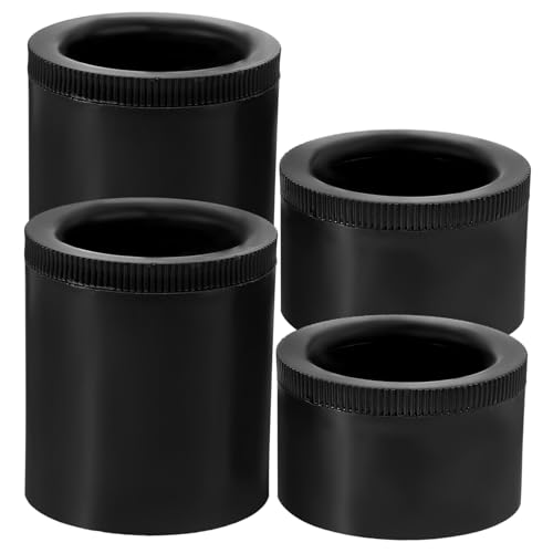 Gatuida 4 Stück Verstellbare Möbelfüße aus Robustem Teiliges Höhenverstellbar für Sofa Schrank Couchtisch und Büromöbel Einfache Montage Modernes Design Schwarz von Gatuida