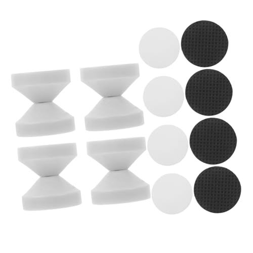 Gatuida 4 Stück Verstellbarer Bettkopfteil stabilisator Weiß Verstellbare Höhe Geräuschdämpfender Wandhalter Kopfteil Stopper für Bettgestell Anti rutsch bettseiten Fixierung von Gatuida