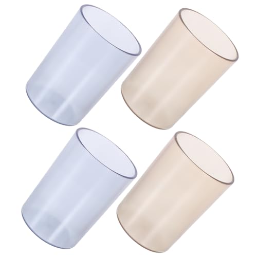 Gatuida 4 Stücke Zahnbürstenbecher aus Wiederverwendbarem Kunststoff Mundwasserhalter für Badezimmer Bpa Frei Leicht zu Reinigen Handlich und Bruchfest von Gatuida