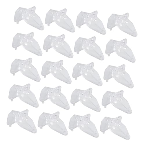 Gatuida 40 Stück Teiliges Transparente Rollos Haken Zuverlässiges Befestigungszubehör Kompakte Einfache Montage Geeignet für Rollos und Jalousien Unauffälliges Design für von Gatuida