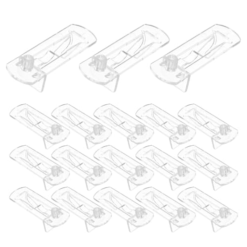 Gatuida 40 transparente Regalstützstifte – robuster Regalclip aus Kunststoff für Küchenschränke, Bücherregale, Schrankhalterungen, Schindeln Gatuida 40 transparente Regalstützstifte – robuster Regalclip aus Kunststoff für Küchenschränke, Bücherregale, Schrankhalterungen, Schindeln von Gatuida