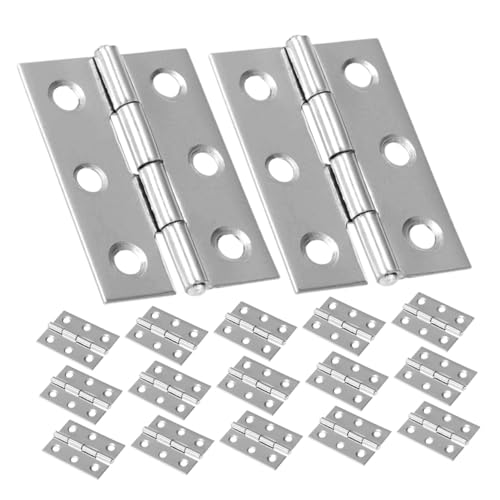 Gatuida 45 Stück Teiliges Edelstahl Scharniere Abnehmbare Heavy duty Tür Möbelscharniere Vielseitig für Innenraumtüren Schränke Fenster Langlebig und Rostfrei Geeignet für Holzfenster und von Gatuida