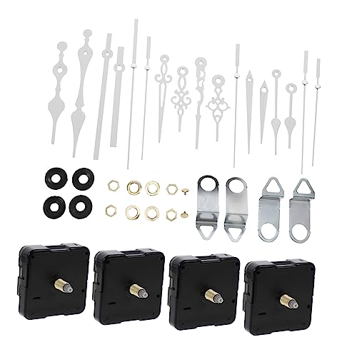Gatuida 4sätze Quartz Uhrwerk Mechanismus DIY Wanduhr Ersatzteile Mit Zeigern Präzise Und Leise Uhrwerke Für Uhrgestaltungen Für Bastelprojekte von Gatuida