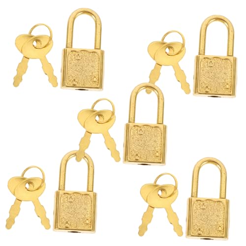 Gatuida 5 Sätze Antike Vorhängeschlösser mit Schlüssel Padlocks für und Holzkisten Praktische Sicherung für Schmuckschränke Kommoden und Möbel Stabile Vintage Gatuida 5 Sätze Antike Vorhängeschlösser mit Schlüssel Padlocks für und Holzkisten Praktische Sicherung für Schmuckschränke Kommoden und Möbel Stabile Vintage von Gatuida