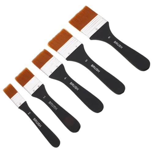Gatuida 5stücke Flache Nylonpinsel Für Acryl Und Ölmalerei Ergonomischer Holzgriff Präziser Farbauftrag Vielseitiges Werkzeug Für Künstler Leicht Zu Reinigen Gatuida 5stücke Flache Nylonpinsel Für Acryl Und Ölmalerei Ergonomischer Holzgriff Präziser Farbauftrag Vielseitiges Werkzeug Für Künstler Leicht Zu Reinigen von Gatuida