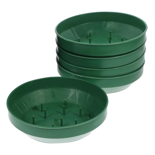Gatuida 5 Stück Rundes Stecknadel Tablett Robustem Kunststoff Wiederverwendbares Blumentrays für Blumenschaum Schnelle Blumenarrangements für Hochzeiten und Partys von Gatuida