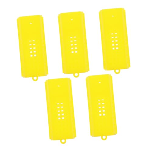 Gatuida 5 Stück Teiliges Bienenkönigin Käfig aus Robustem Kunststoff Gelb Leicht und Tragbar Vielseitig für Aufzucht Transport und Versand Benutzerfreundlich Langlebig und Einfach zu von Gatuida