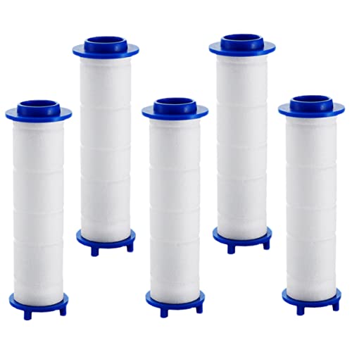 Gatuida 5 Stück Teiliges Duschkopf Filter Abnehmbarer Wasserfilter für Haushalt Professionelle Filtration Baumwolle für Sauberes Wasser von Gatuida