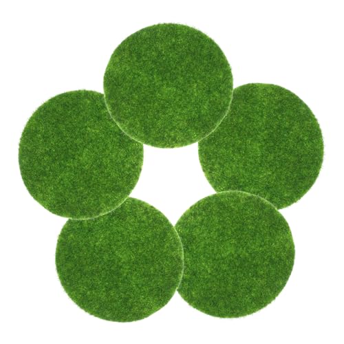 Gatuida 5 Stück Teiliges Künstliches Moos Rund Realistische Grasmatte für DIY Mikrolandschaft Künstlicher Rasenteppich für Innenräume Pflegeleichtes Bastelmoos zur Dekoration Gatuida 5 Stück Teiliges Künstliches Moos Rund Realistische Grasmatte für DIY Mikrolandschaft Künstlicher Rasenteppich für Innenräume Pflegeleichtes Bastelmoos zur Dekoration von Gatuida