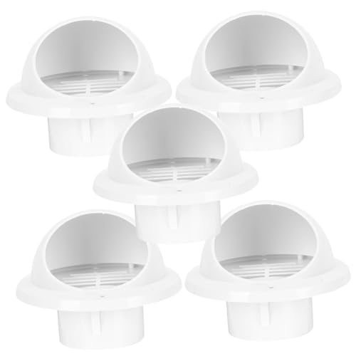 Gatuida 5 Stück Teiliges PVC Lüftungsgitter mit Wind und Regenschutz Hochwertige Ablufthaube für Luftzirkulation und Schutz vor Ölblockaden von Gatuida