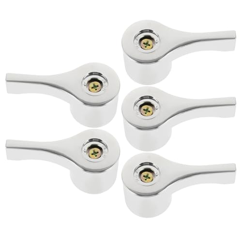 Gatuida 5 Stück Teiliges Wasserhahngriff Metall Universeller Ersatzgriff für Küchenspülen Einfache Installation und Stilvolles Design Geeignet für Verschiedene Wasserhähne von Gatuida