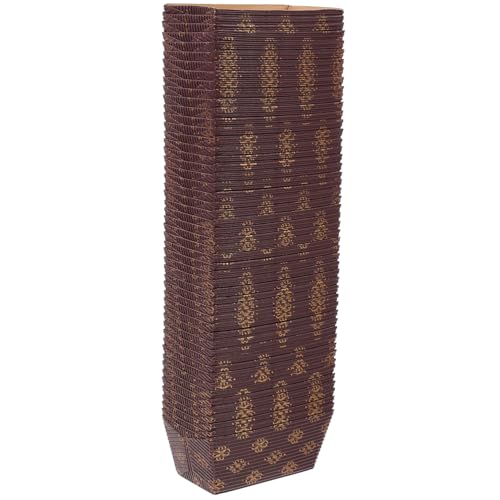 Gatuida 50 Stück Papier Loaf Pan Rechteckige Kastenform Backform aus Stabilem Papier für Backofen Geeignet Antihaftbeschichtet zum Backen von Brot Kuchen Toast und Desserts von Gatuida
