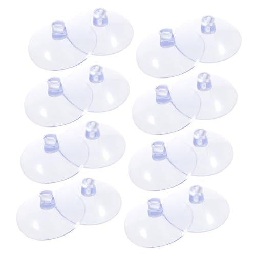 Gatuida 50 Stück Transparente PVC Saugnäpfe Starke Haftung Rutschfeste Saughalter für Glatte Oberflächen Geeignet für Bad Küche Fenster Einfache Anbringung und Rückstandsfreies Entfernen von Gatuida