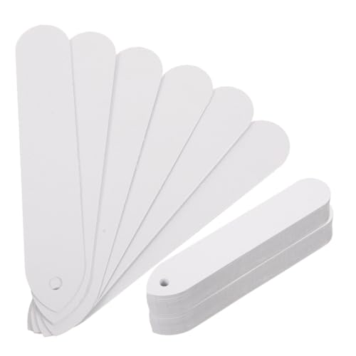 Gatuida 500 Stück Gartenetikett Gartenmarkierungspflock Gartenanhänger für Pflanzen Tags für Blumentöpfe Sukkulente Gartenlabel -Einsätze Gartenbedarf Etiketten für Gemüsegarten PVC Weiß von Gatuida