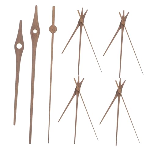 Gatuida 5Sätze Teiliges Holz Uhrzeiger Ersatz für Wanduhr und DIY für Reparatur und Projekte für Feinem Design und Einfacher Installation von Gatuida