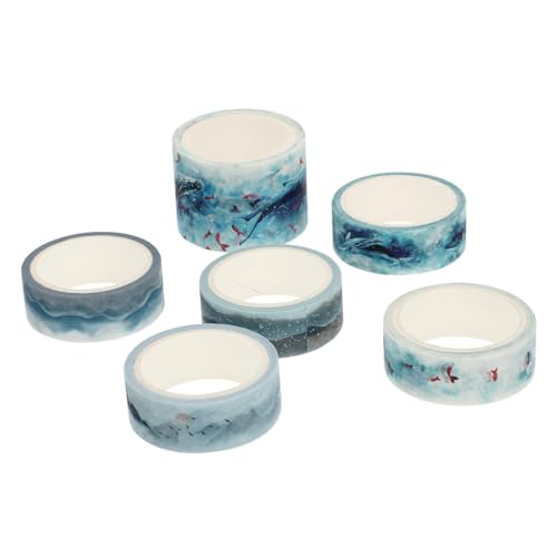 Gatuida 6 Rollen DIY Washi Tape Dekoratives Scrapbook Klebeband mit Vintage Mustern Farbiges Papierklebeband für Fotoalben Tagebücher Kalender Planer und Bastelarbeiten Gatuida 6 Rollen DIY Washi Tape Dekoratives Scrapbook Klebeband mit Vintage Mustern Farbiges Papierklebeband für Fotoalben Tagebücher Kalender Planer und Bastelarbeiten von Gatuida