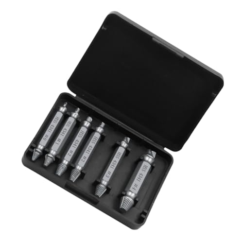 Gatuida 6 Stück Schraubenausdreher Set Doppelendiger Schraubenentferner mit Bohrführung Selbstzentrierender Spitzen für Beschädigte Abgenutzte Schrauben und Bolzen Kompatibel mit Gatuida 6 Stück Schraubenausdreher Set Doppelendiger Schraubenentferner mit Bohrführung Selbstzentrierender Spitzen für Beschädigte Abgenutzte Schrauben und Bolzen Kompatibel mit von Gatuida