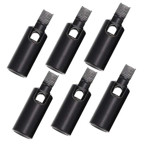 Gatuida 6 Stück Teiliges Adapter für Deckenlampen Universelle Lampenverbinder mit Innengewinde Drehbare Lampenadapter für Deckenstrahler und Leuchten Einfache Installation Schwarz von Gatuida