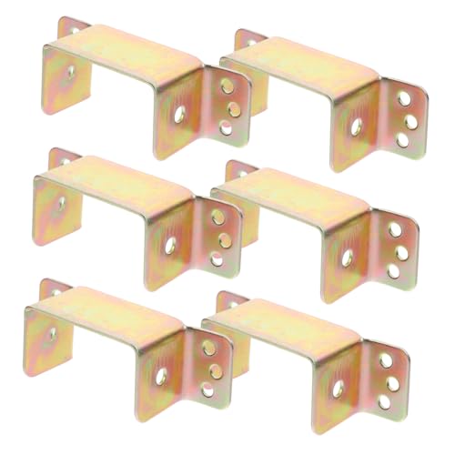 Gatuida 6 Stück Teiliges Bettplatten befestigungsset Schwere mit U förmiger Halterung für Stabile Lattenrost befestigung Einfache Montage für Verschiedene Bettrahmen Gatuida 6 Stück Teiliges Bettplatten befestigungsset Schwere mit U förmiger Halterung für Stabile Lattenrost befestigung Einfache Montage für Verschiedene Bettrahmen von Gatuida