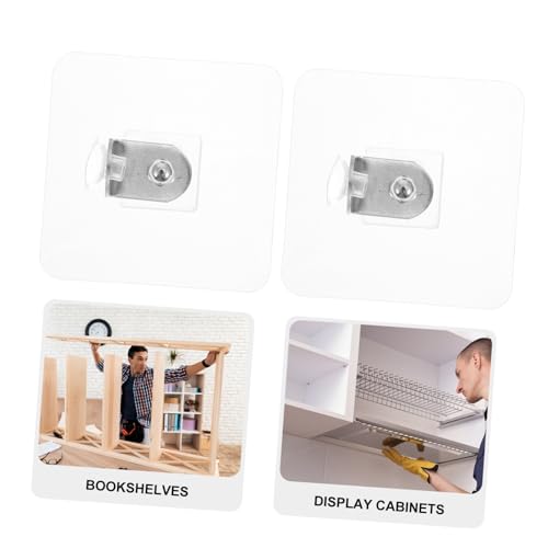 Gatuida 6 Stück Teiliges Edelstahl Regalbodenträger ohne Bohren Robuste Halterung für Einlegeböden und Wandregale Multifunktionale Träger für Schrank Wandregale Langlebig und Praktisch von Gatuida