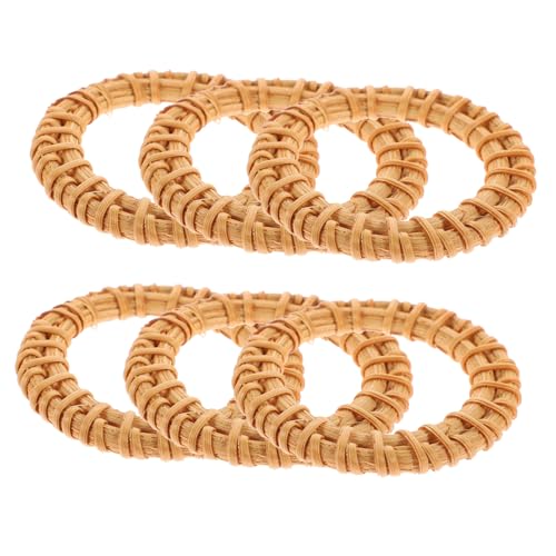 Gatuida 6 Stück Teiliges Holz Serviettenringe Rustikal Geflochtene Napkin Holder für Hochzeit Party Tischdekoration Geeignet für Valentinstag Dinner Festliche Anlässe von Gatuida
