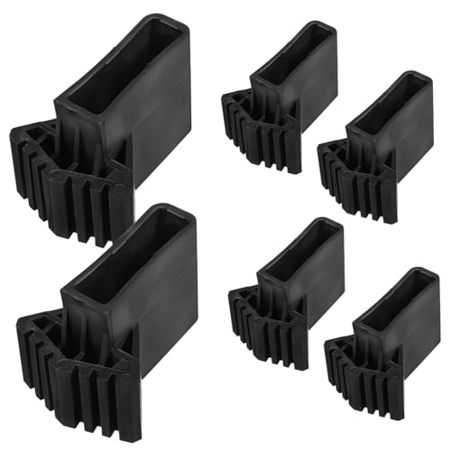 Gatuida 6 Stück Teiliges Leiterfußschoner Rutschfest Leiterfüße Schutzpolster Bodenschutz Robust Belastbar Passend für Gängige Leitern Einfache Montage von Gatuida