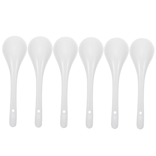 Gatuida 6 Stück Teiliges Porzellan suppenset Weiß Robuste Asiatische Keramiklöffel mit Ergonomischem Griff Hitzebeständig und Spülmaschinenfest für Küche Familienessen und Partys Gatuida 6 Stück Teiliges Porzellan suppenset Weiß Robuste Asiatische Keramiklöffel mit Ergonomischem Griff Hitzebeständig und Spülmaschinenfest für Küche Familienessen und Partys von Gatuida