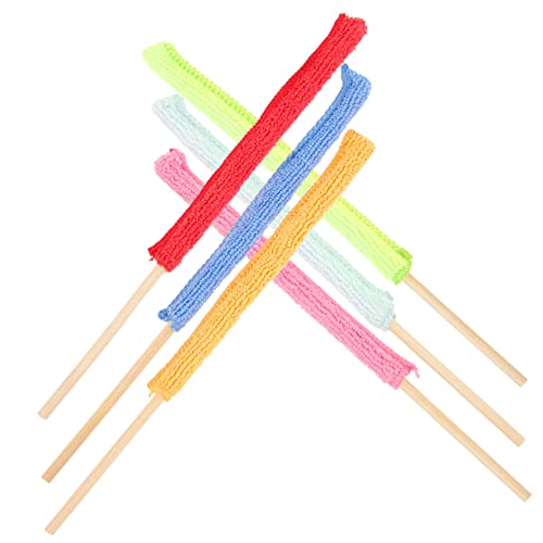 Gatuida 6 Stück Teiliges Reinigungsstab mit Mikrofaserbezug Multifunktionale Küchenreinigungswerkzeuge für Flaschen Tassen und Schwer Zugängliche Stellen Platzsparend Leicht von Gatuida