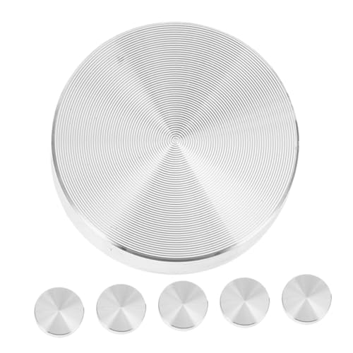 Gatuida 6 Stück Teiliges Scheibenadapter für Glastischplatten Dicke Runde Aluminiumkreisscheiben Stabile Einfache Montage Geeignet für Couchtische und Vitrinen Gatuida 6 Stück Teiliges Scheibenadapter für Glastischplatten Dicke Runde Aluminiumkreisscheiben Stabile Einfache Montage Geeignet für Couchtische und Vitrinen von Gatuida