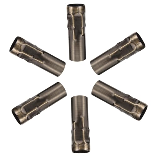 Gatuida 6 Stück Teiliges Vintage Kronleuchter Zubehör aus Metall DIY Retro Kerzenhülsen für Deckenleuchte Stilvolle Lampenschirme für Wohnzimmer Esszimmer und Schlafzimmer von Gatuida